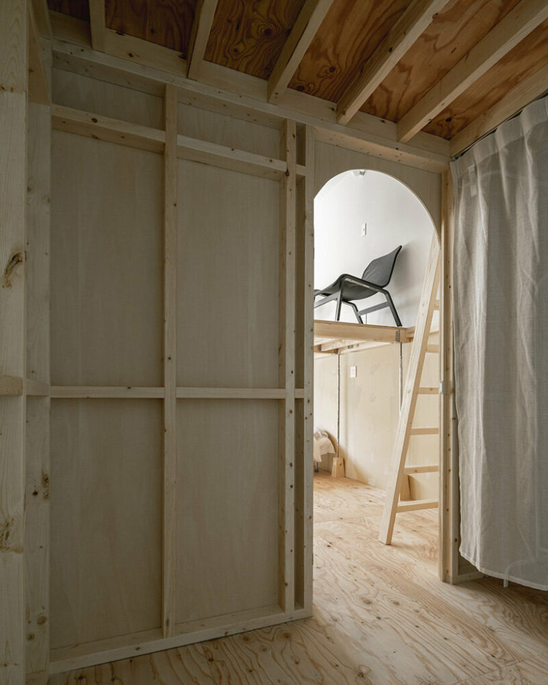 ‘stage in sumikawa’ by yoshichika takagi occupies a hollowed-out building in japan