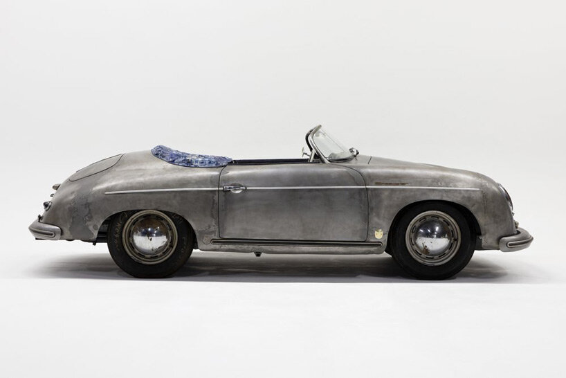 daniel arsham brings his eroded car sculptures to petersen automotive museum in los angeles