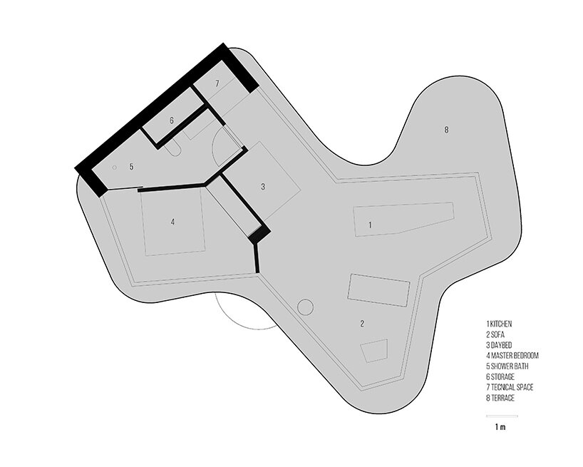 grassy and organic, this ‘freiform’ house is embedded into italy’s tyrolean landscape
