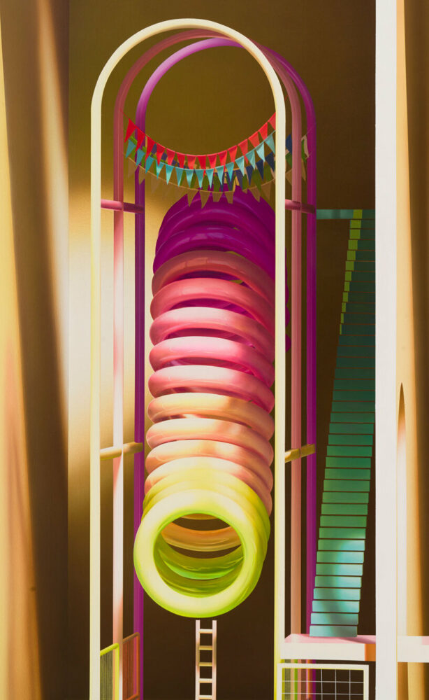 mehdi ghadyanloo paints nostalgic, hyperrealistic toys at almine rech in london