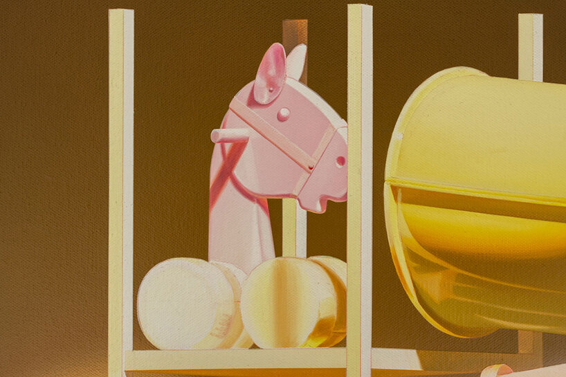 mehdi ghadyanloo paints nostalgic, hyperrealistic toys at almine rech in london