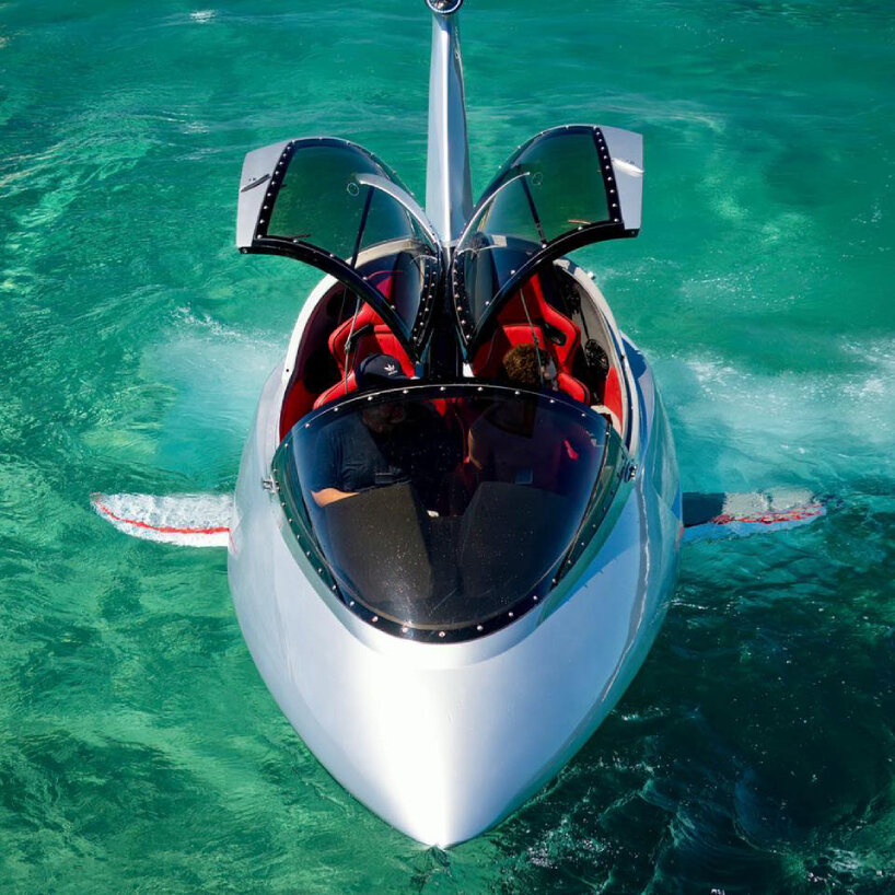 submersible 'jet shark' prototype swiftly sinks, glides, and leaps under  and overwater