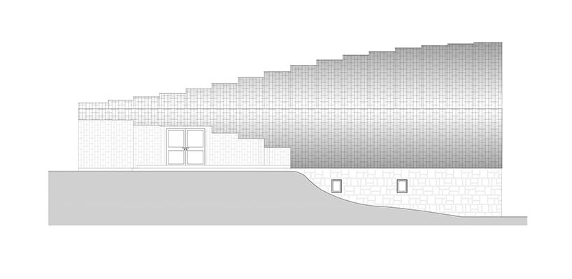 undulating tiered rafter by studio beltrame envelops ski school in italy