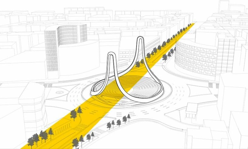 the axis of Vali-Asr Avenue