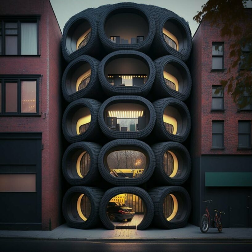 from waste to wonder: AI envisions recycled tires as sustainable construction materials 
