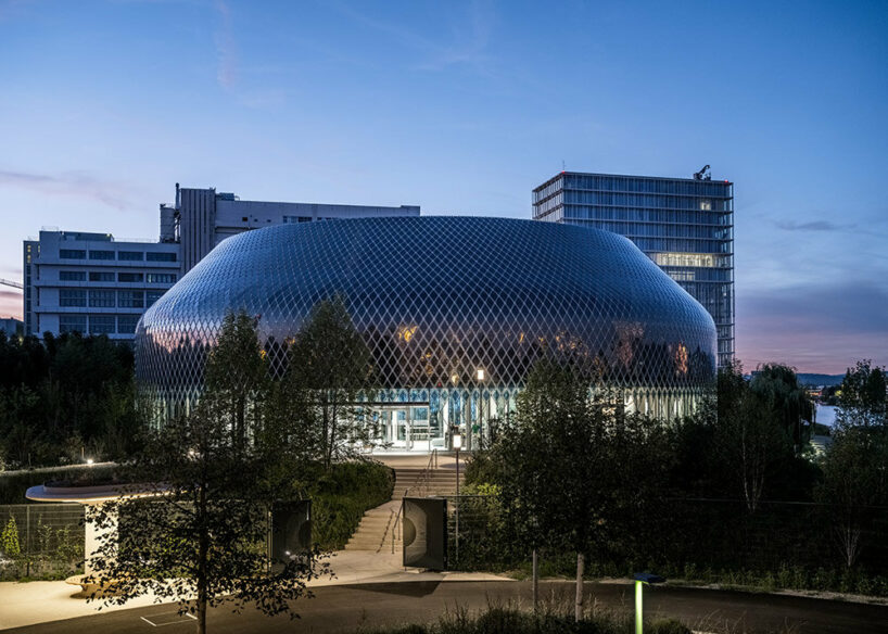 michele de lucchi + AMDL circle wrap novartis center in basel with self-powered facade