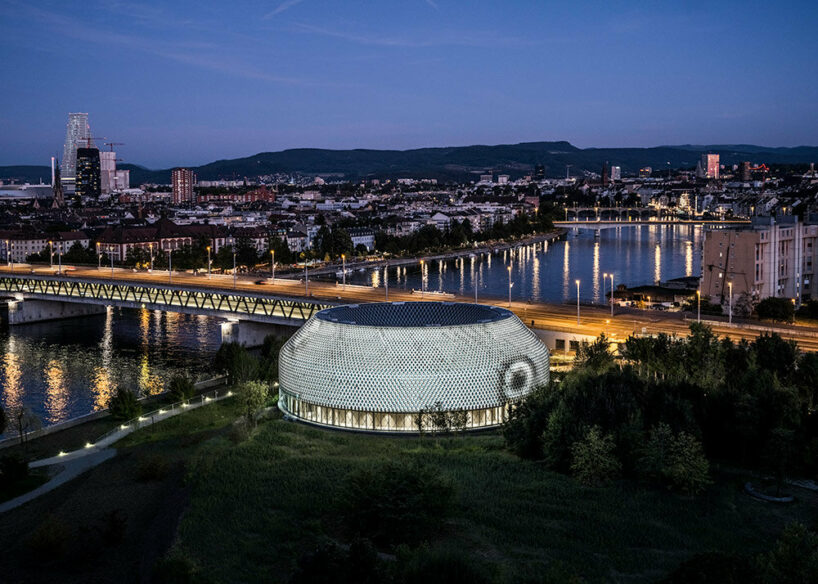 michele de lucchi + AMDL circle wrap novartis center in basel with self-powered facade
