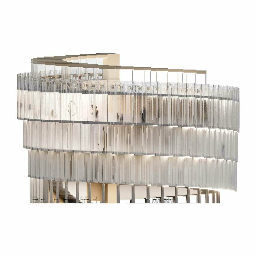 Apropos Architects vytvořili skleněnou spirálovou konstrukci pro český pavilon Expo 2025 v Ósace