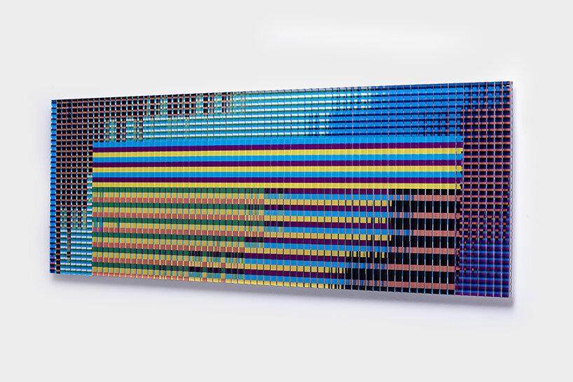 'Subpixel VI.' by Zsuzsanna Korodi (2022), 36x100cm | image courtesy the artist