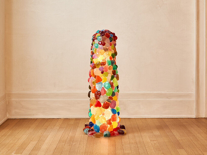 Gaetano Pesce, Dear Future at the Goldwyn House, 'Multicolor Lamp with Rocks (floor lamp)' | image by Rich Stapleton © The Future Perfect