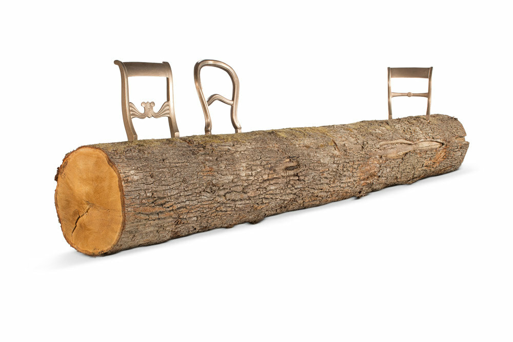 Jurgen Bey, Tree-trunk bench, 1998 © Vitra Design Museum, Photo: Jürgen Han