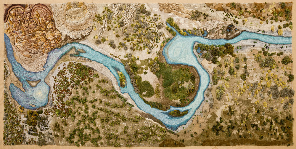 Alexandra Kehayoglou, Santa Cruz River, Tapestry, 2016-2017 © Alexandra Kehayoglou, courtesy of The National Gallery of Victoria