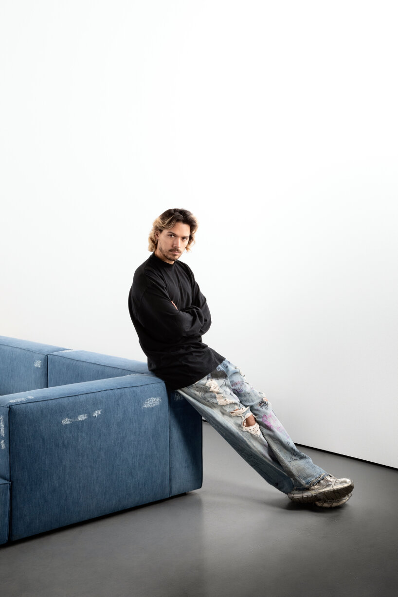 harry nuriev denim furniture exhibition