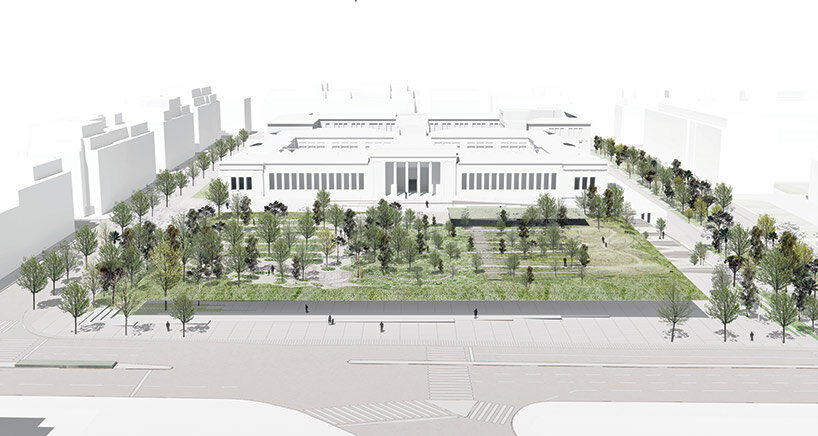 kengo kuma & k-studio’s submerged proposal for national archaeological museum in athens