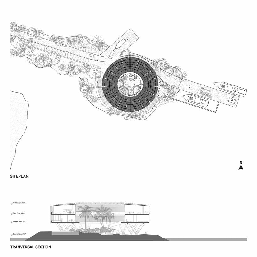 siteplan - transversal section