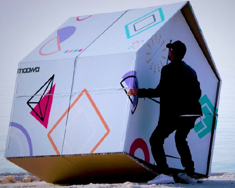 maawa X expands from a suitcase to a pop-up house for emergency, eco-friendly shelter