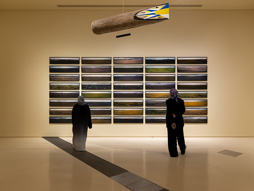 installation view: Olafur Eliasson: The curious desert, National Museum of Qatar, Doha, 2023 image © Ali Faisal Al Anssari, courtesy the artist; neugerriemschneider, Berlin; Tanya Bonakdar Gallery, New York / Los Angeles
