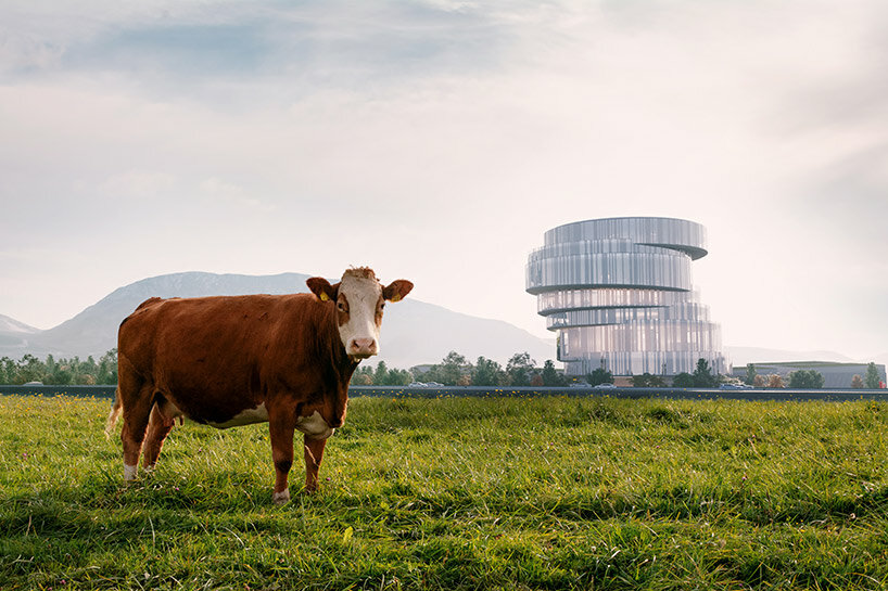 OODA's winning design for TV station in tirana draws inspiration from a set of film reels