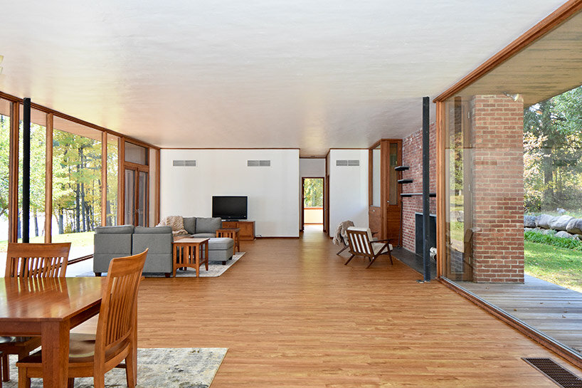 philip johnson's early modernist lake house is now on sale in willsboro, new york