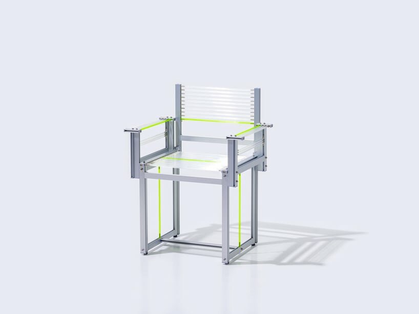 1/plinth studio's industrial PU-T-B chair sits between furniture and hardware design