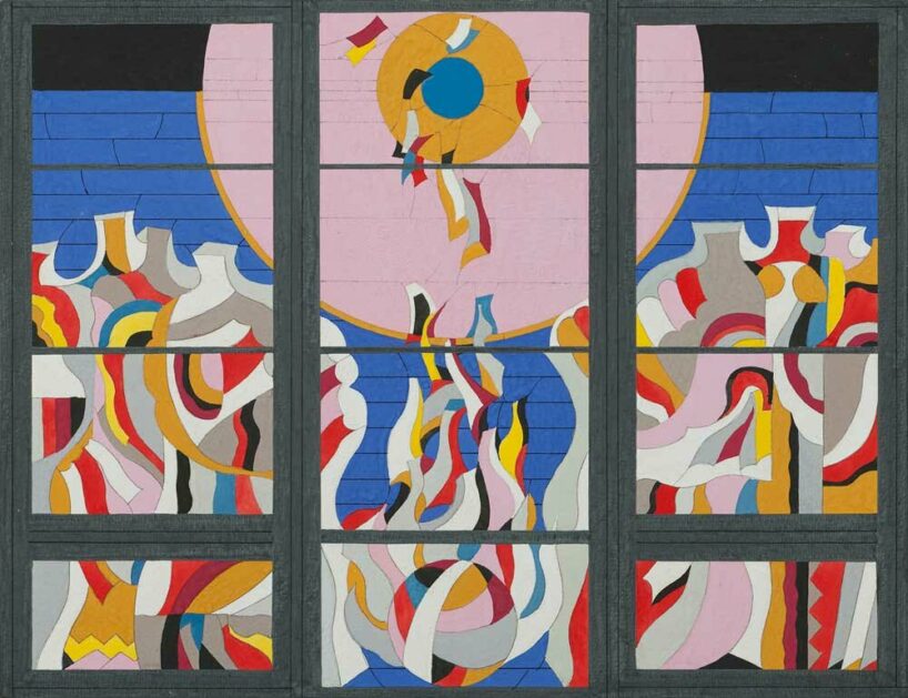 Dubovyk Oleksandr, Sketch of the Stained Glass 'Carnival' for the 'Voskhod' Resort in Feodosiya, 1987, © Stedley Art Foundation