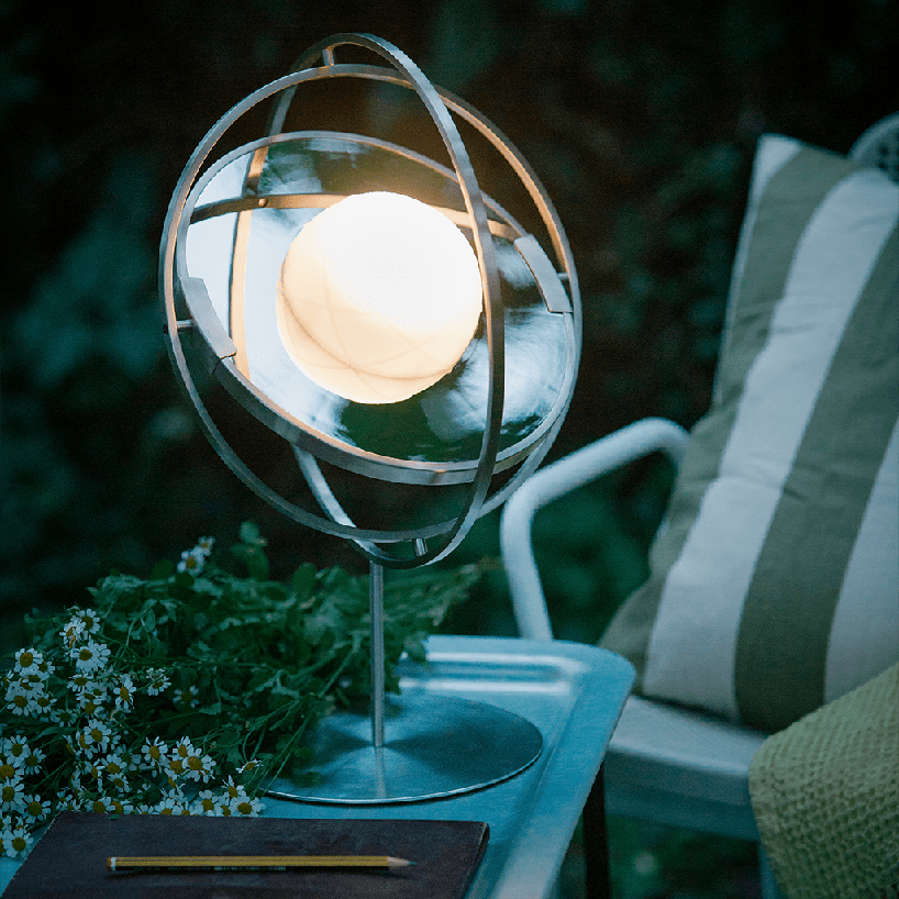 SOMMARLÅNKE LED table lamp, yellow mini/battery operated outdoor