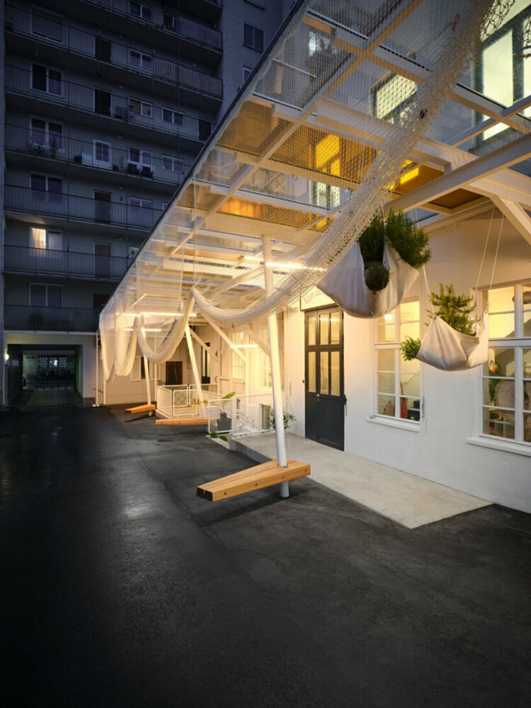 loft-like van den berg spice house in austria is infused with exotic plants and rich aromas