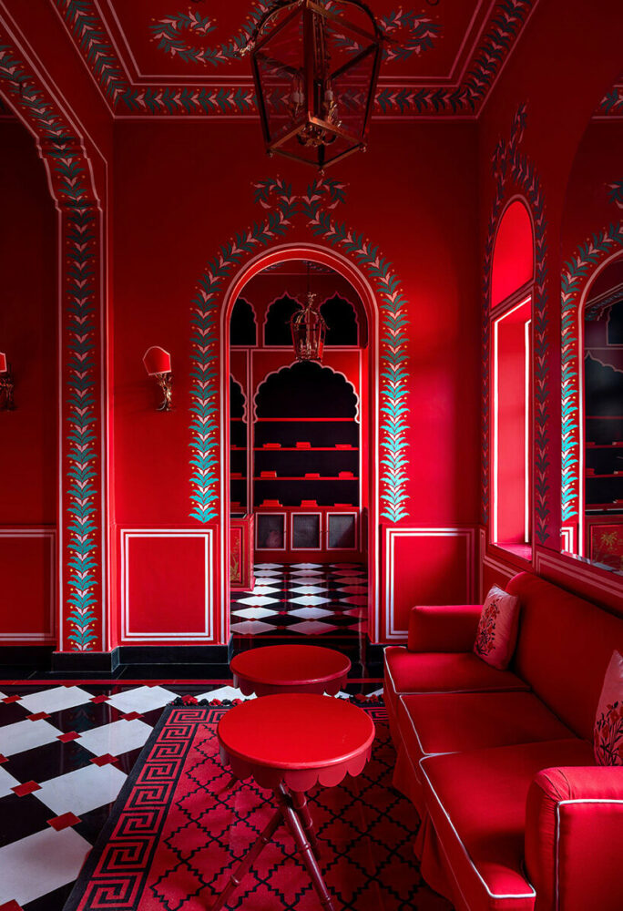 ornate rajasthani ‘villa palladio jaipur’ is flooded with vibrant maximalist details