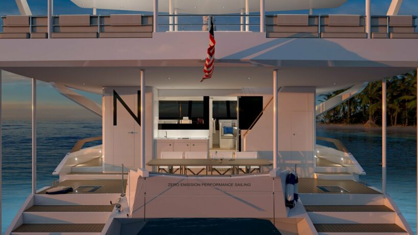 solar-powered ZEN50 catamaran integrates automated wingsail for zero-emission voyages