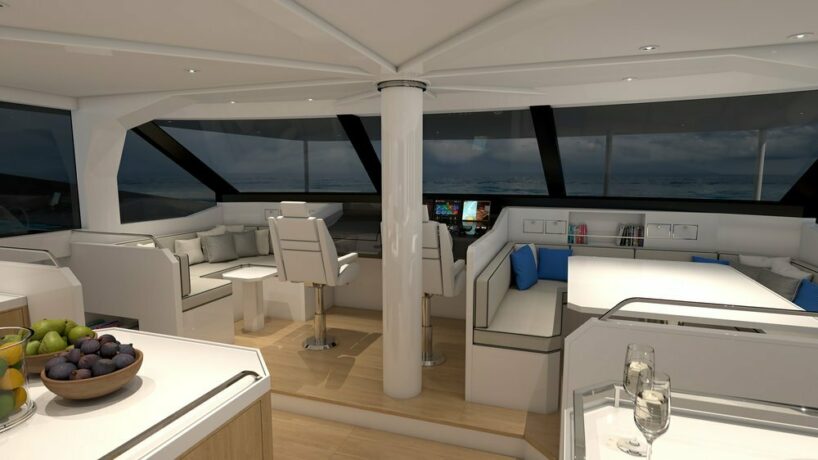 solar-powered ZEN50 catamaran integrates automated wingsail for zero-emission voyages