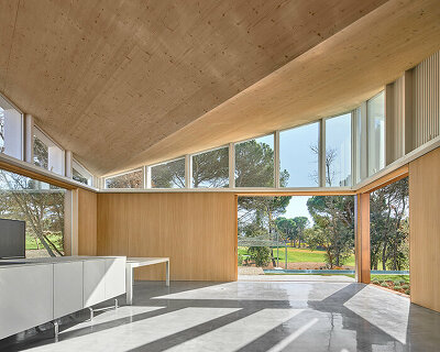 camps felip arquitecturia shapes its 'house 016' as a cluster of six sloping volumes