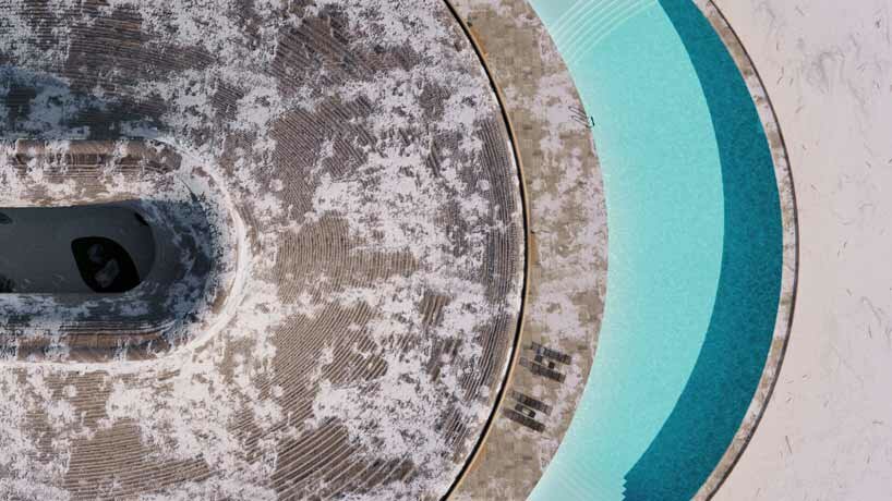 resembling a grand vessel, MAKHNO studio's hotel sails through the carpathian mountains