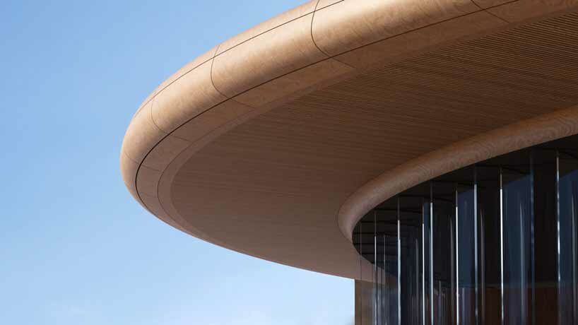 resembling a grand vessel, MAKHNO studio's hotel sails through the carpathian mountains