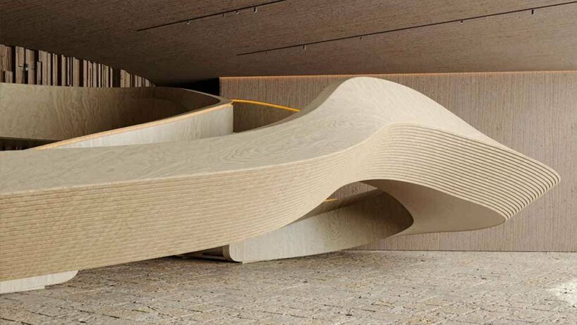 the design shapes took cues from the natural world