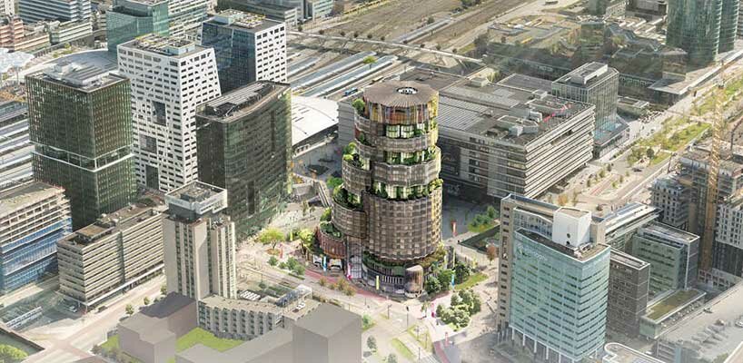 heatherwick studio and barcode to build first net-zero high-rise civic center in the netherlands 