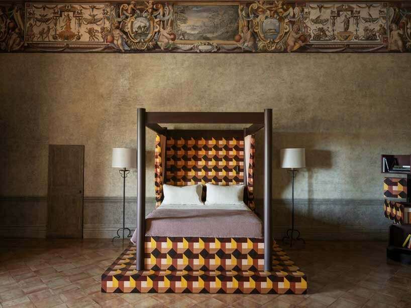 india mahdavi's vivid play of geometries & colors takes over the historic rooms of villa medici