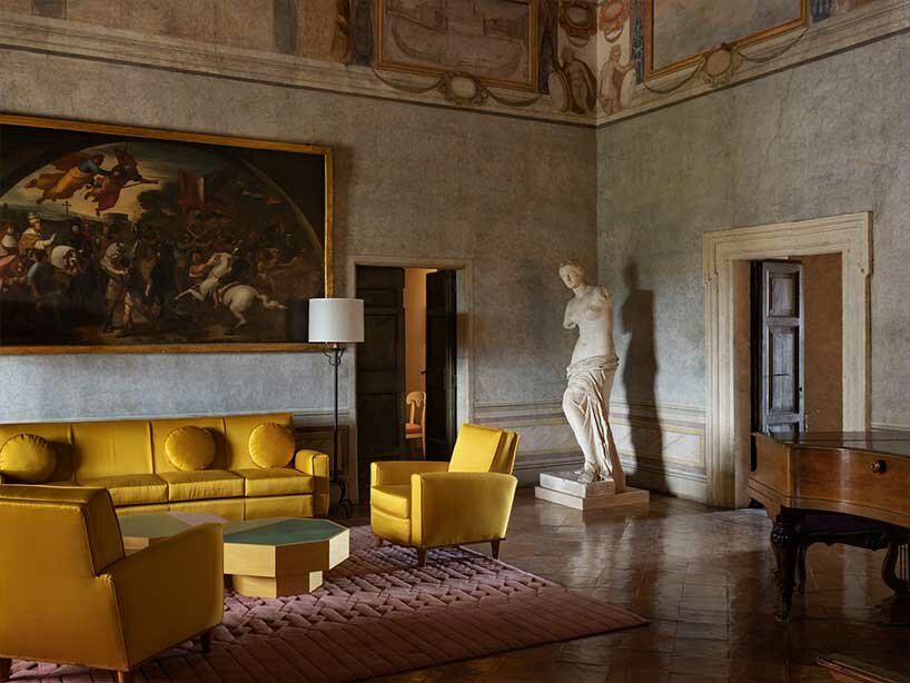 india mahdavi's vivid play of geometries & colors takes over the historic rooms of villa medici