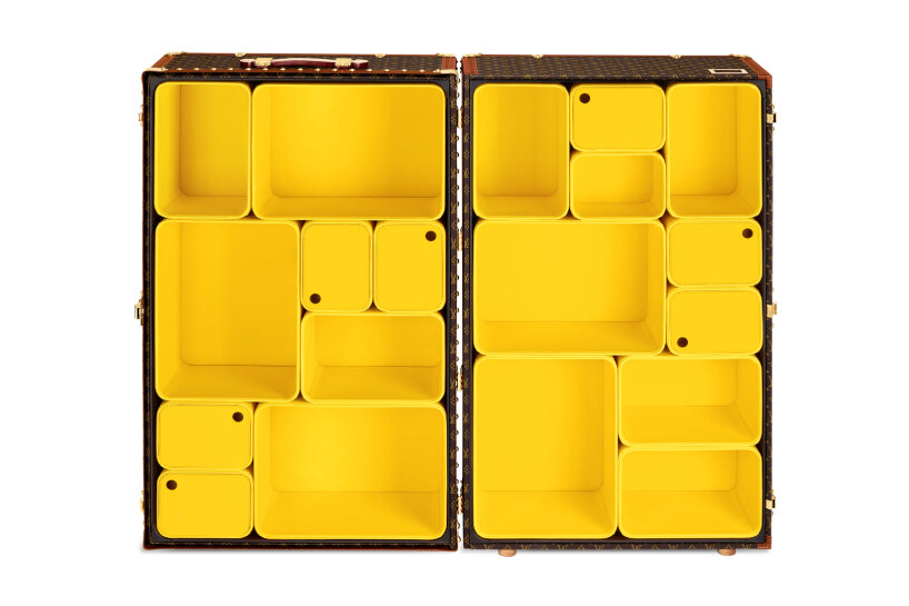 louis vuitton & marc newson plant removable leather storage cubes