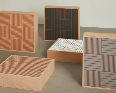 michael anastassiades & mutina engrave pronounced grouts in their first tile series ‘fringe’