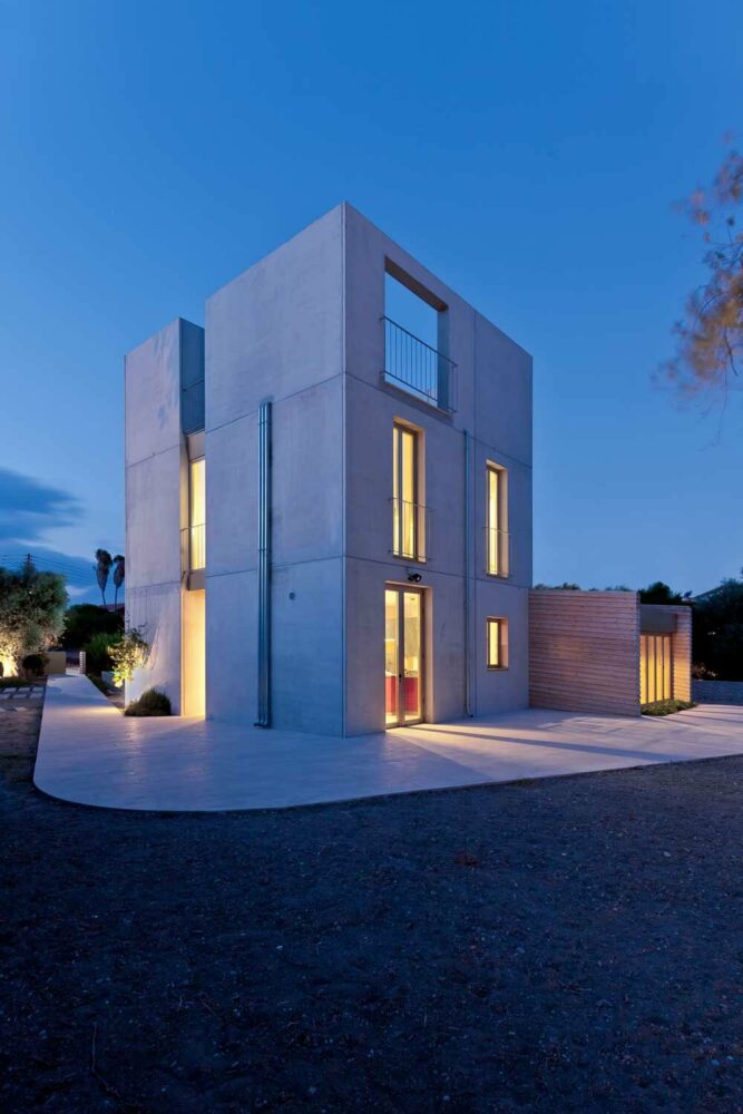 monolithic dwelling in cyprus takes its cues from medieval fortress