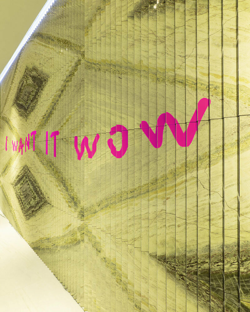 'PERCEPTION,' angled view