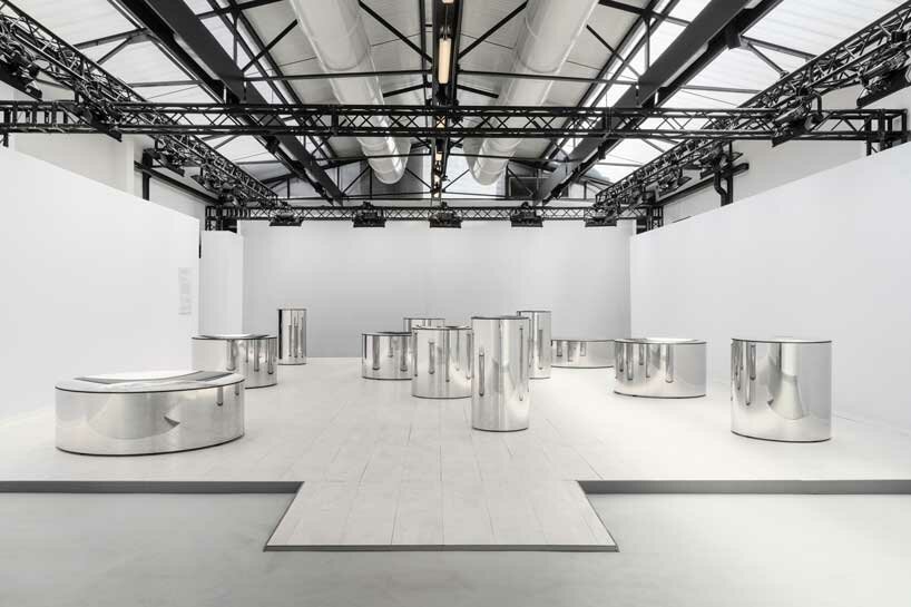 google & lachlan turczan translate sound into hypnotizing water choreography in milan