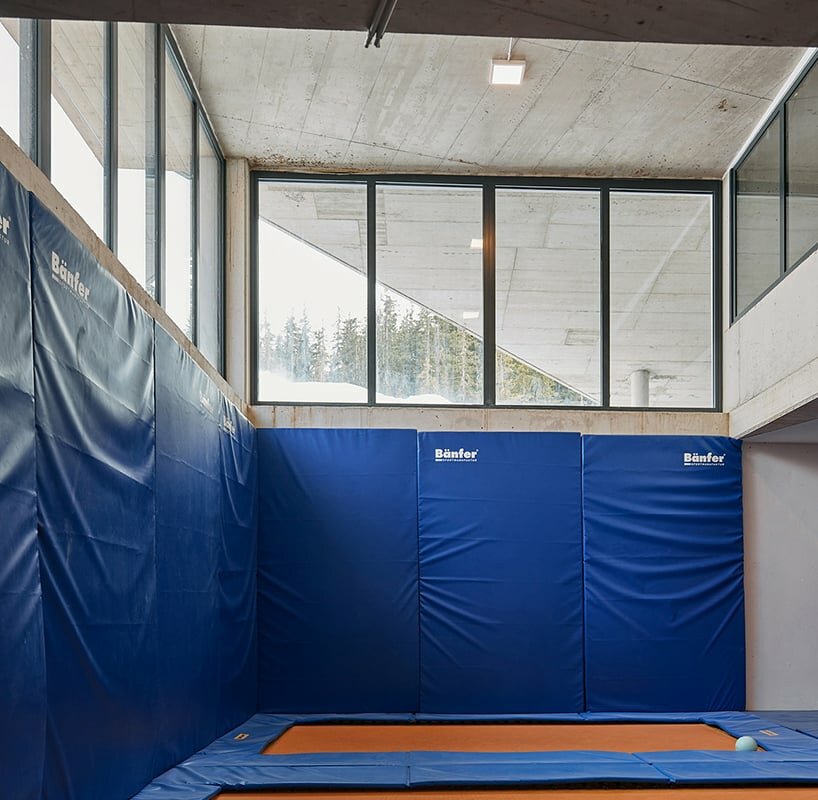 a visual connection to the square through glazed openings