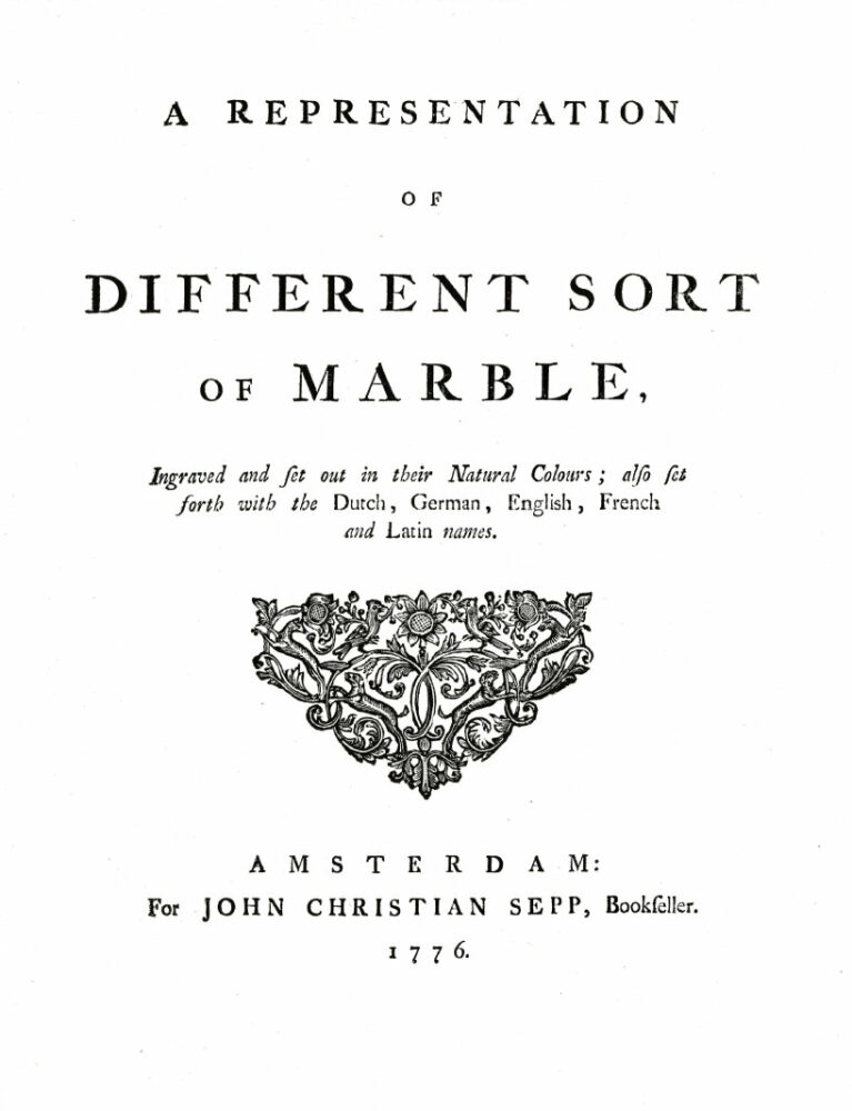 taschen reproduces jan christiaan sepp’s 1776 book of 570 hand-colored marble samples