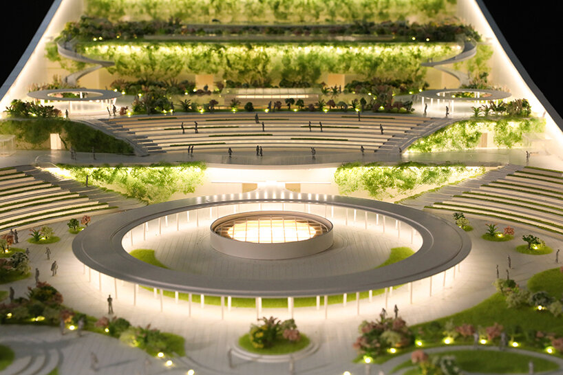 model view of the rooftop 