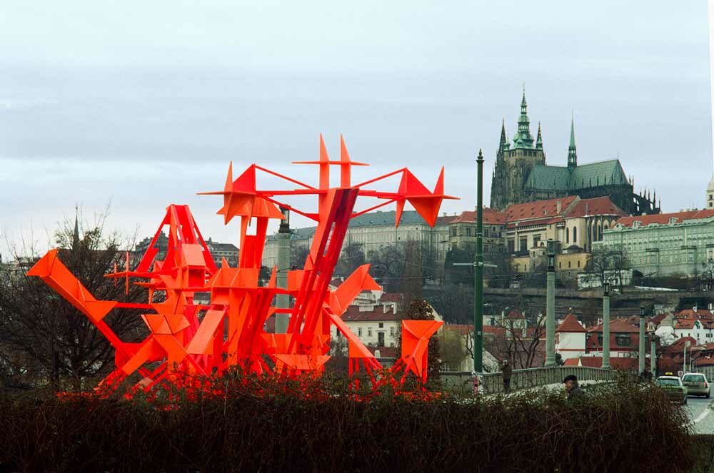2004 Flaming Point, Palachovo nam Praha, photo by Jan Kaláb