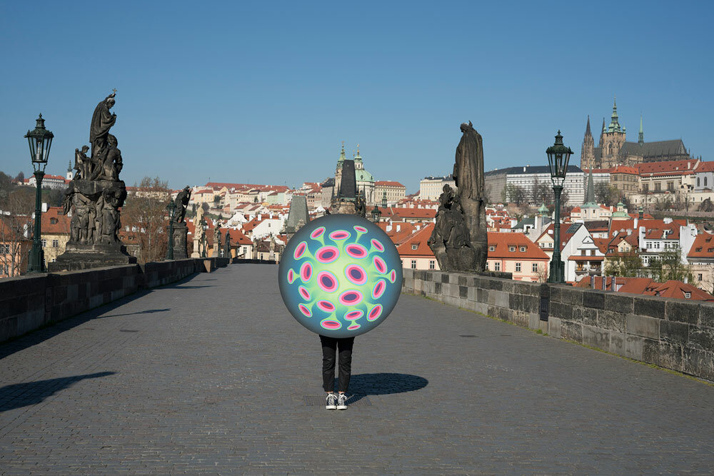 2020 Virus, Charles Bridge at lockdown, Praha, photo by Jan Kaláb
