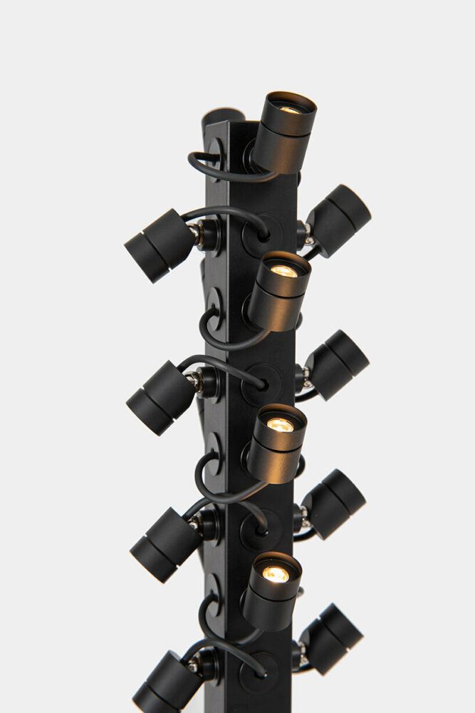 interview: konstantin grcic shapes measuring jigs into ‘transformers’ lamps for galerie kreo