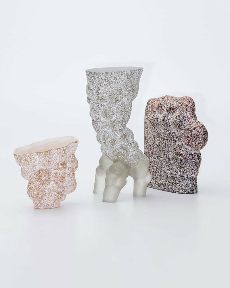 Lene Bødker,  'Worthy; Walking Stone; Slice of Something Bigger,' glass | image © LOEWE Foundation