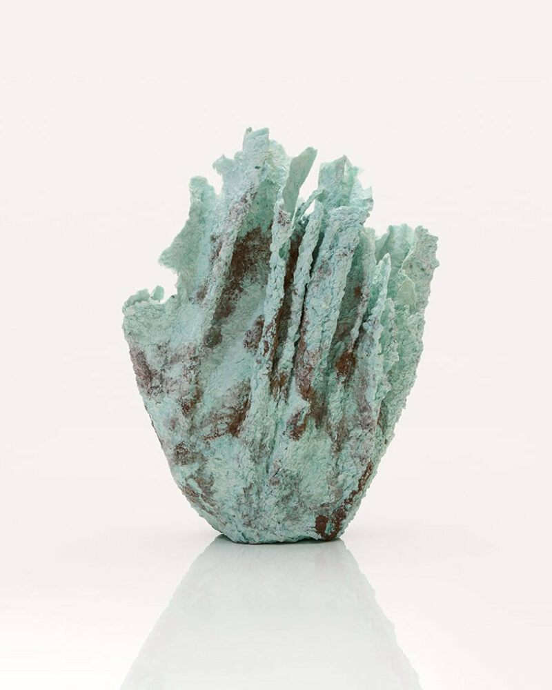 Aranda\Lasch & Terrol Dew Johnson, 'Desert Paper 18,' copper powder, jute pulp paper | image © LOEWE Foundation